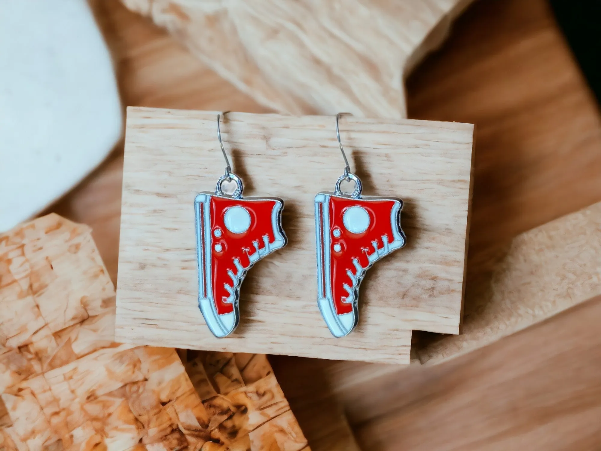 Running Shoe Charm Drop Earrings