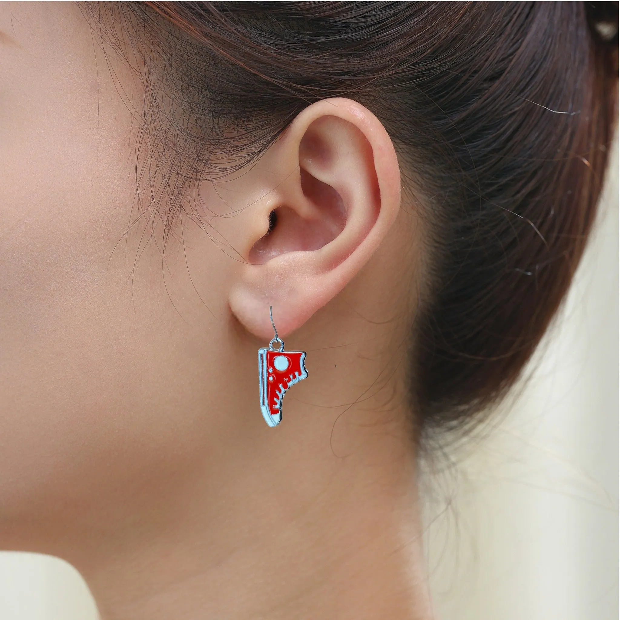 Running Shoe Charm Drop Earrings