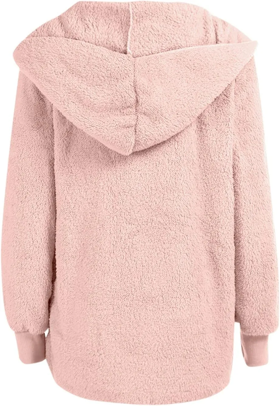 Sherpa Jacket Women Fuzzy Fleece Oversized Open Front Hooded Cardigan Soft Fluffy Sweaters Winter Coats with Pockets