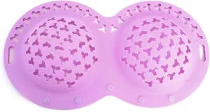 Silicone Bra Washing Bags for Laundry,Delicates Mesh Laundry Bags, Suitable for all Cup Sizes bra,Sports Bras, Swimsuits, Socks & Silk protector,Anti Deformation Lingerie Bag for Machine (purple)
