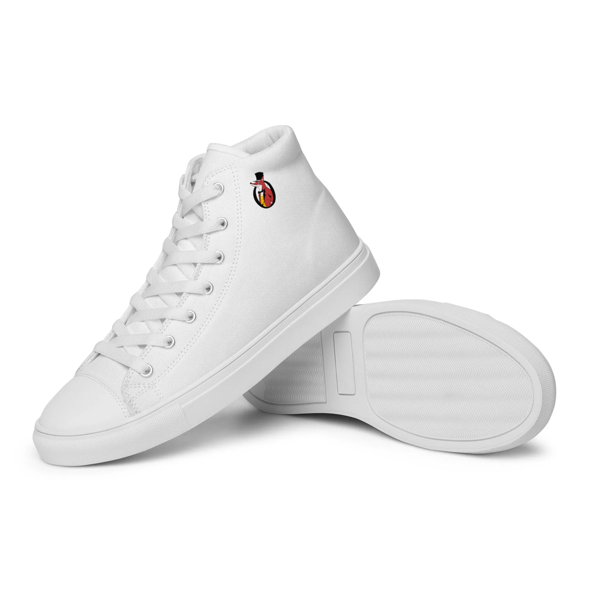 Snooty Fox Art Women’s High Top Canvas Shoes - Snooty Fox Art Logo