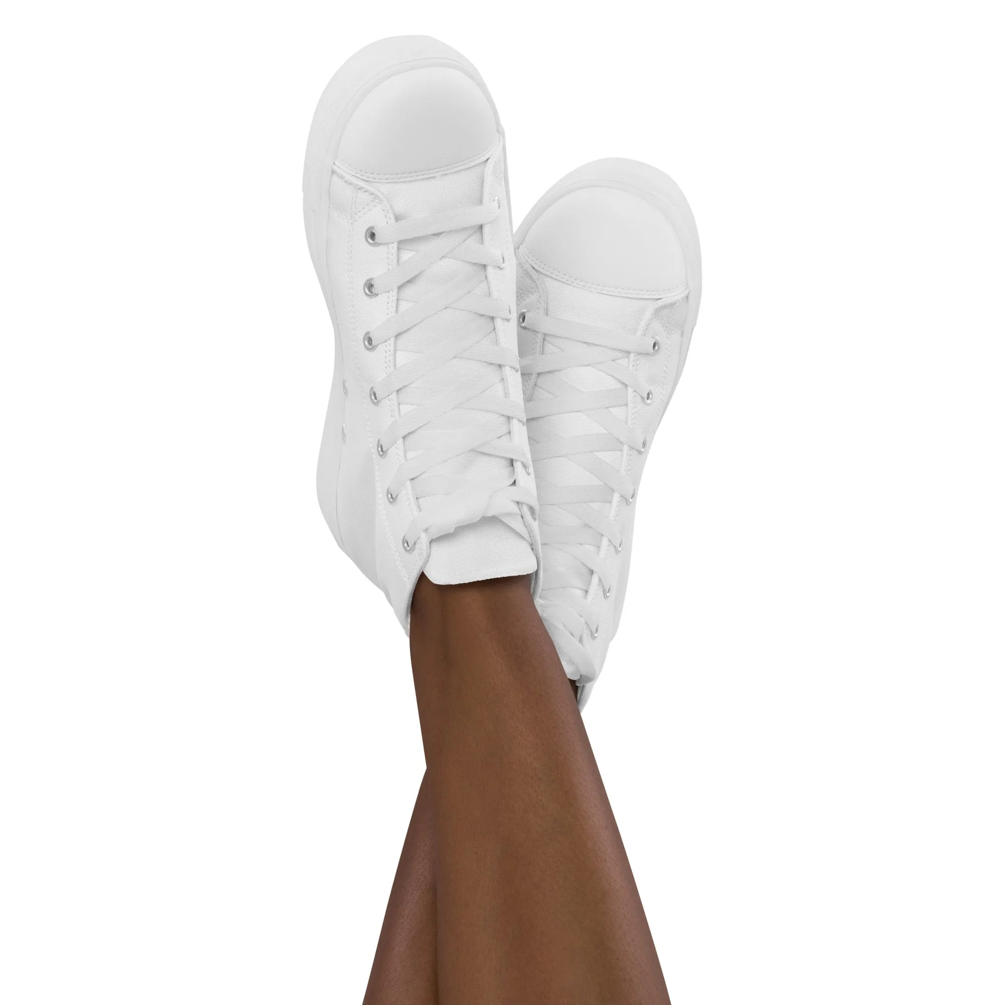 Snooty Fox Art Women’s High Top Canvas Shoes - Snooty Fox Art Logo