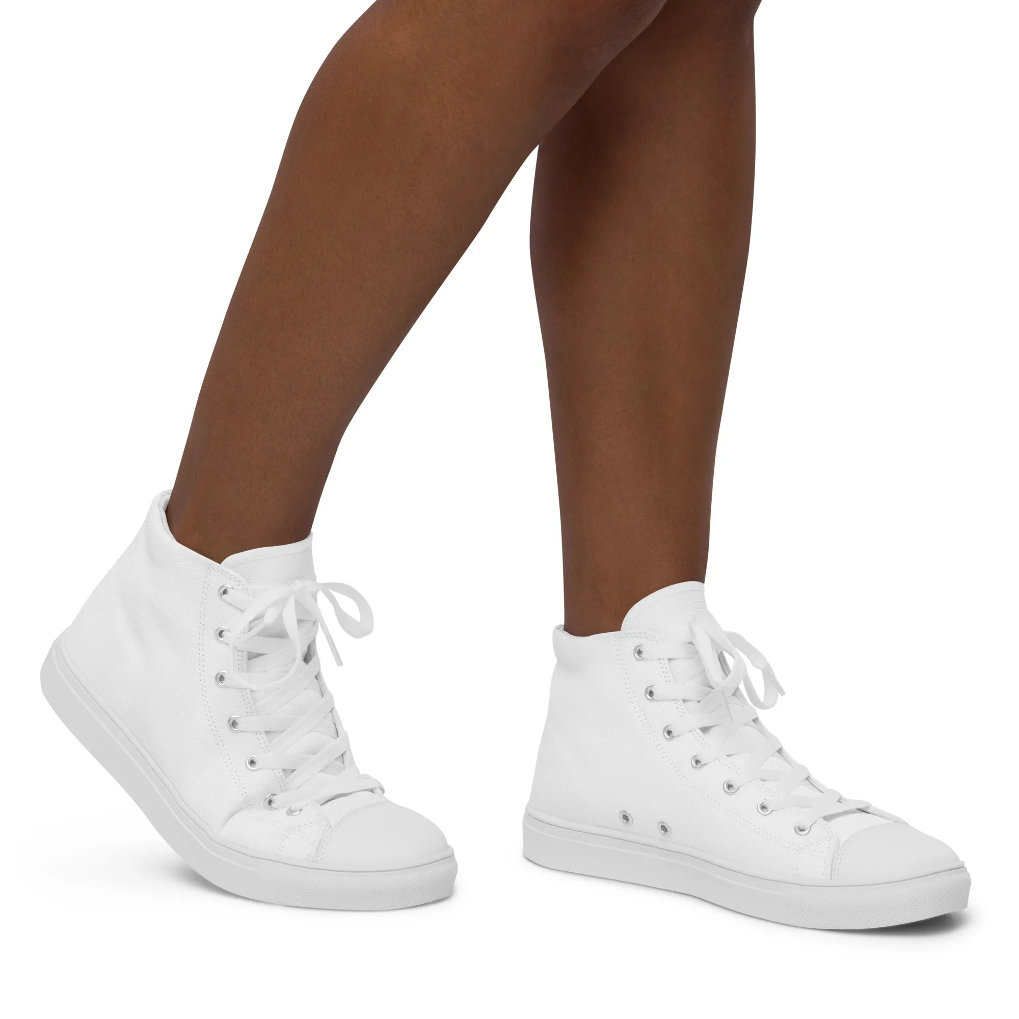 Snooty Fox Art Women’s High Top Canvas Shoes - Snooty Fox Art Logo