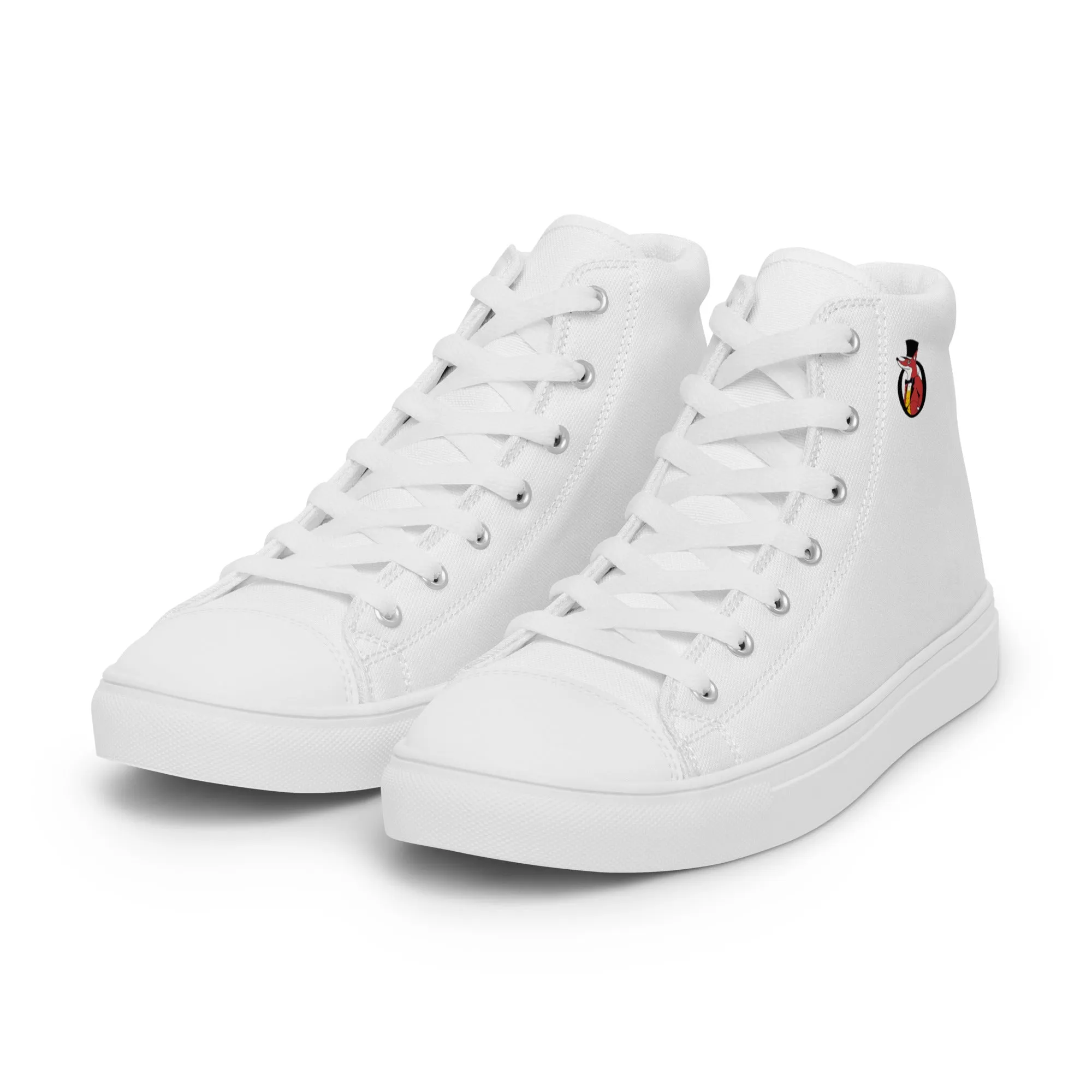 Snooty Fox Art Women’s High Top Canvas Shoes - Snooty Fox Art Logo