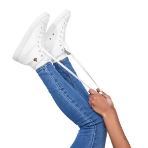Snooty Fox Art Women’s High Top Canvas Shoes - Snooty Fox Art Logo