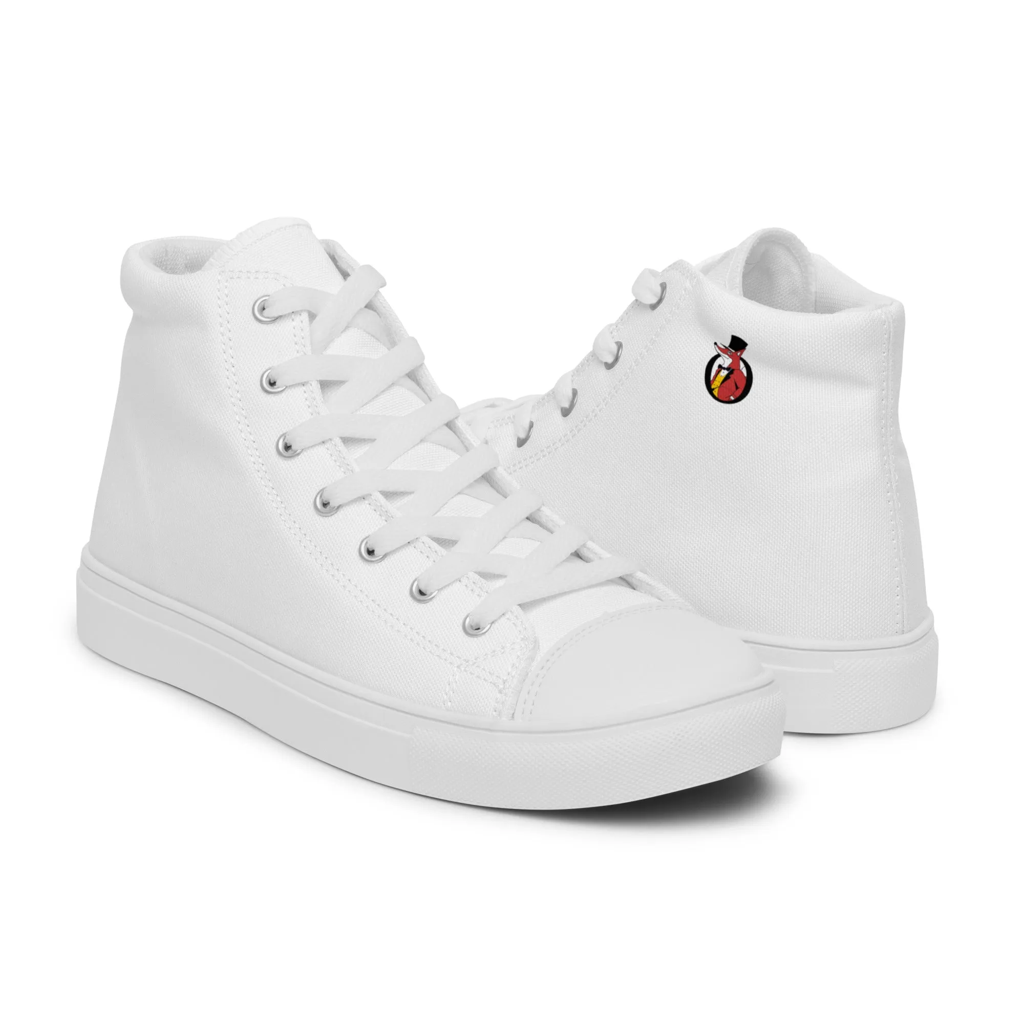 Snooty Fox Art Women’s High Top Canvas Shoes - Snooty Fox Art Logo