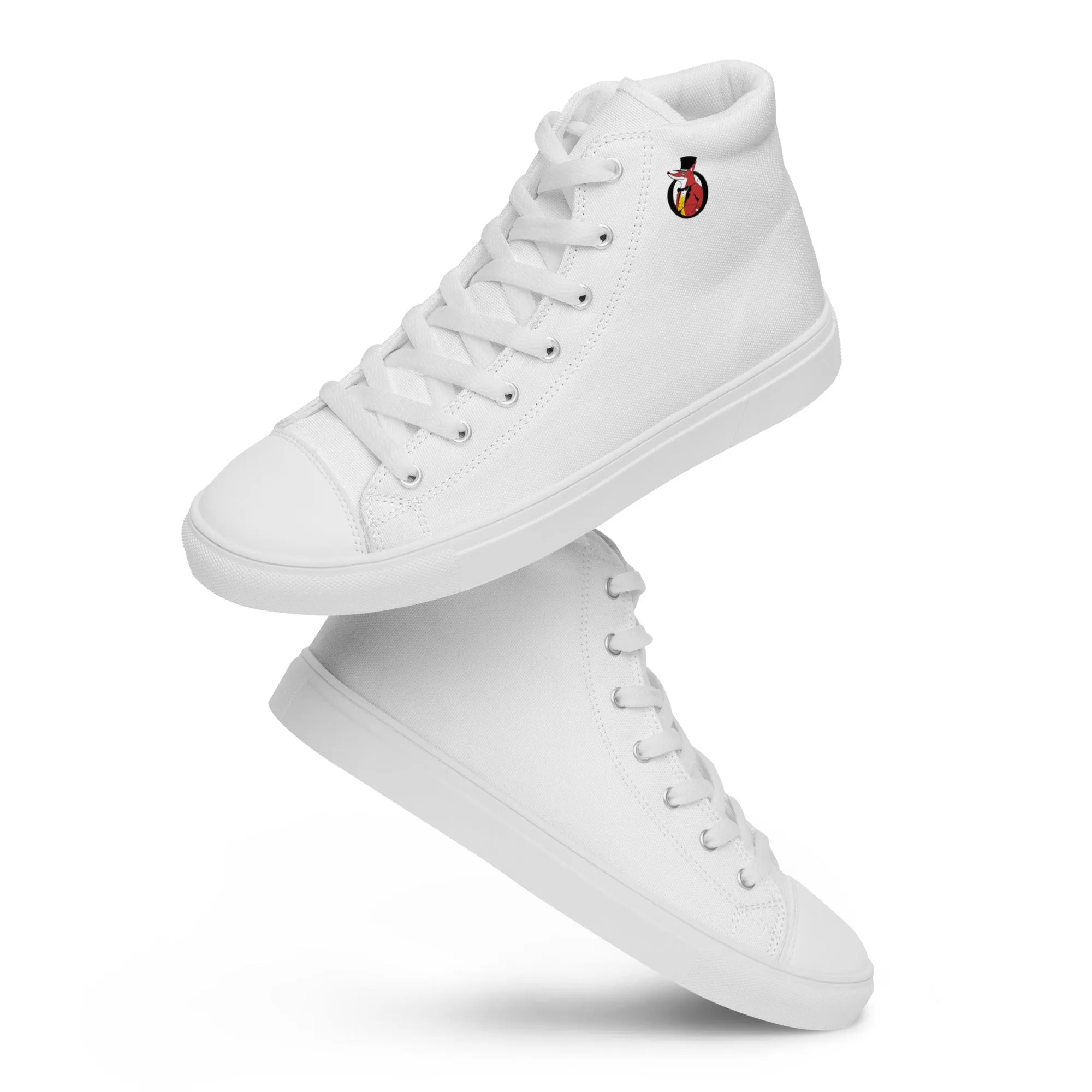Snooty Fox Art Women’s High Top Canvas Shoes - Snooty Fox Art Logo