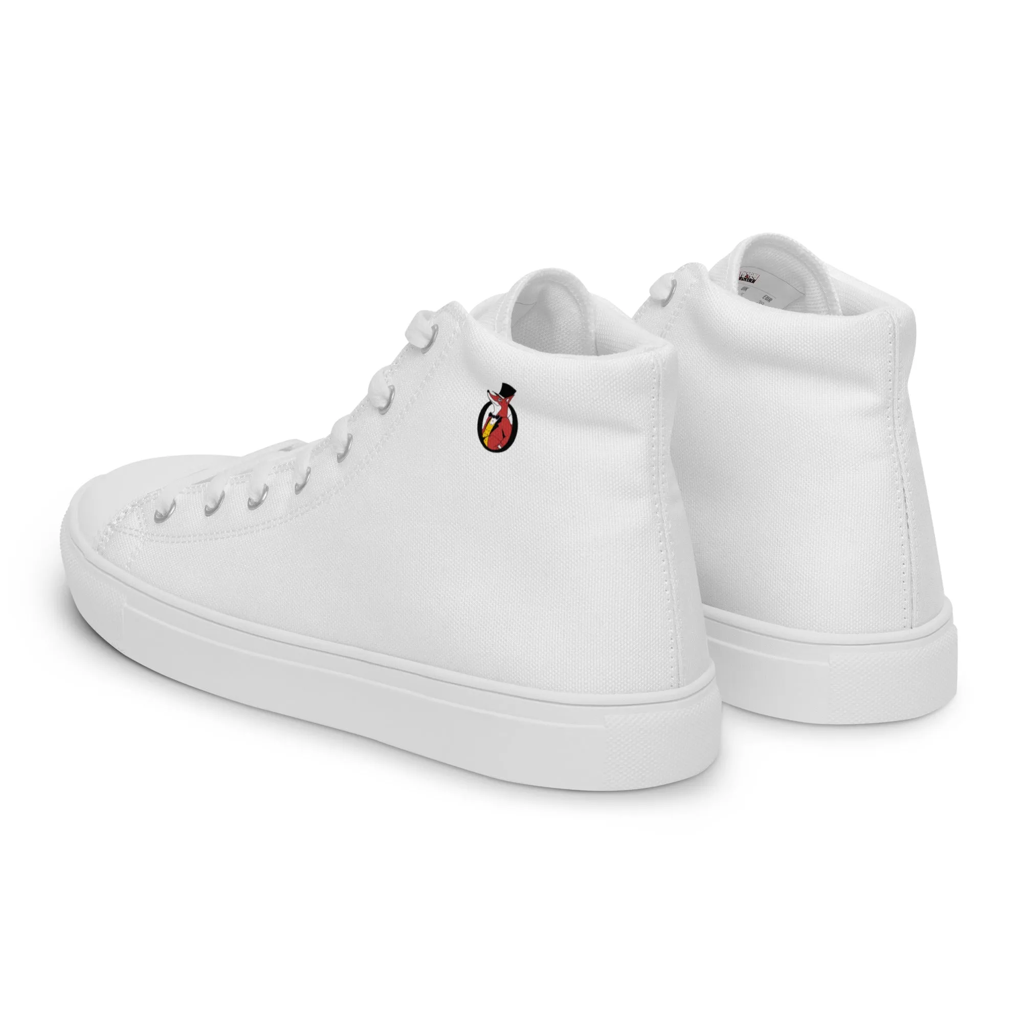 Snooty Fox Art Women’s High Top Canvas Shoes - Snooty Fox Art Logo