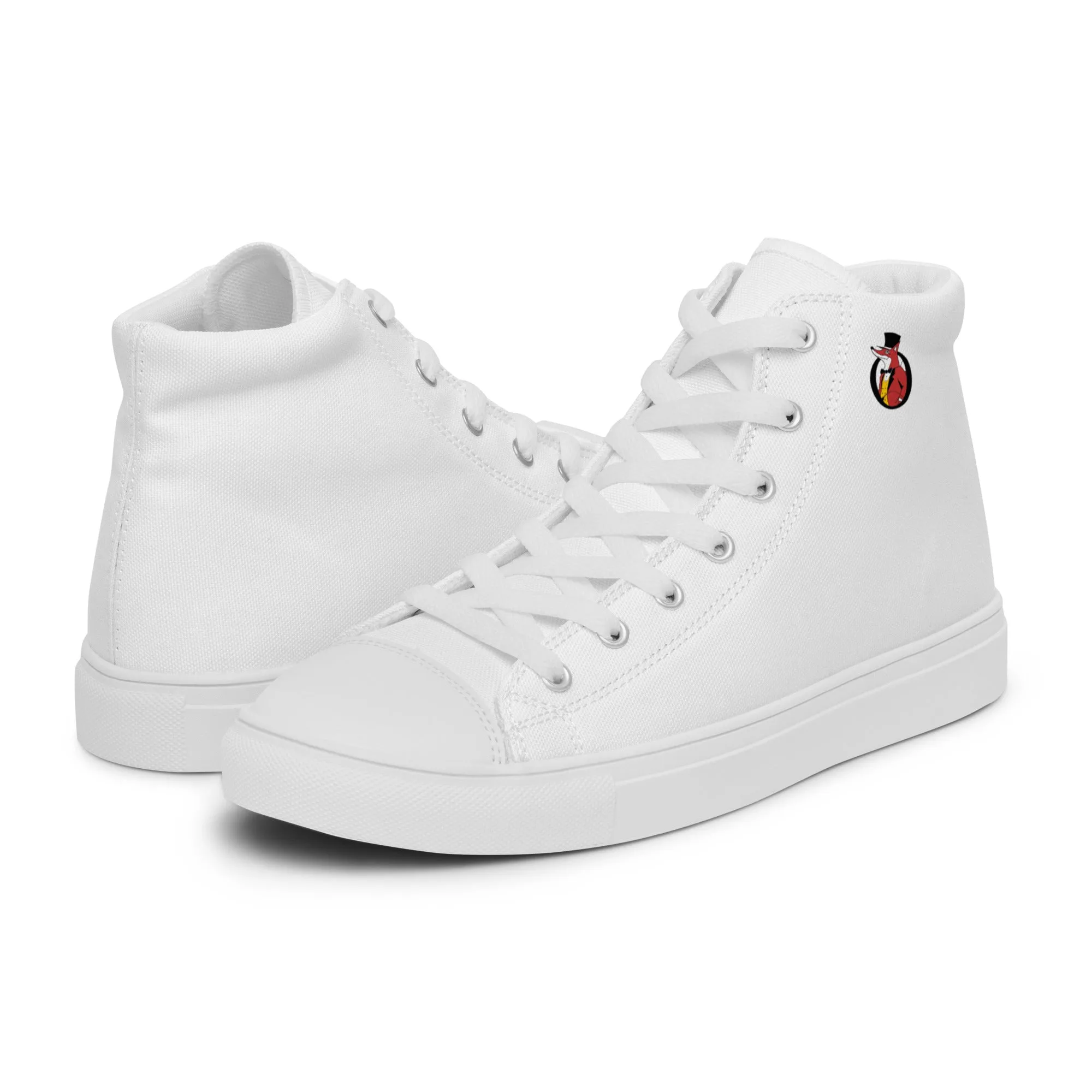 Snooty Fox Art Women’s High Top Canvas Shoes - Snooty Fox Art Logo