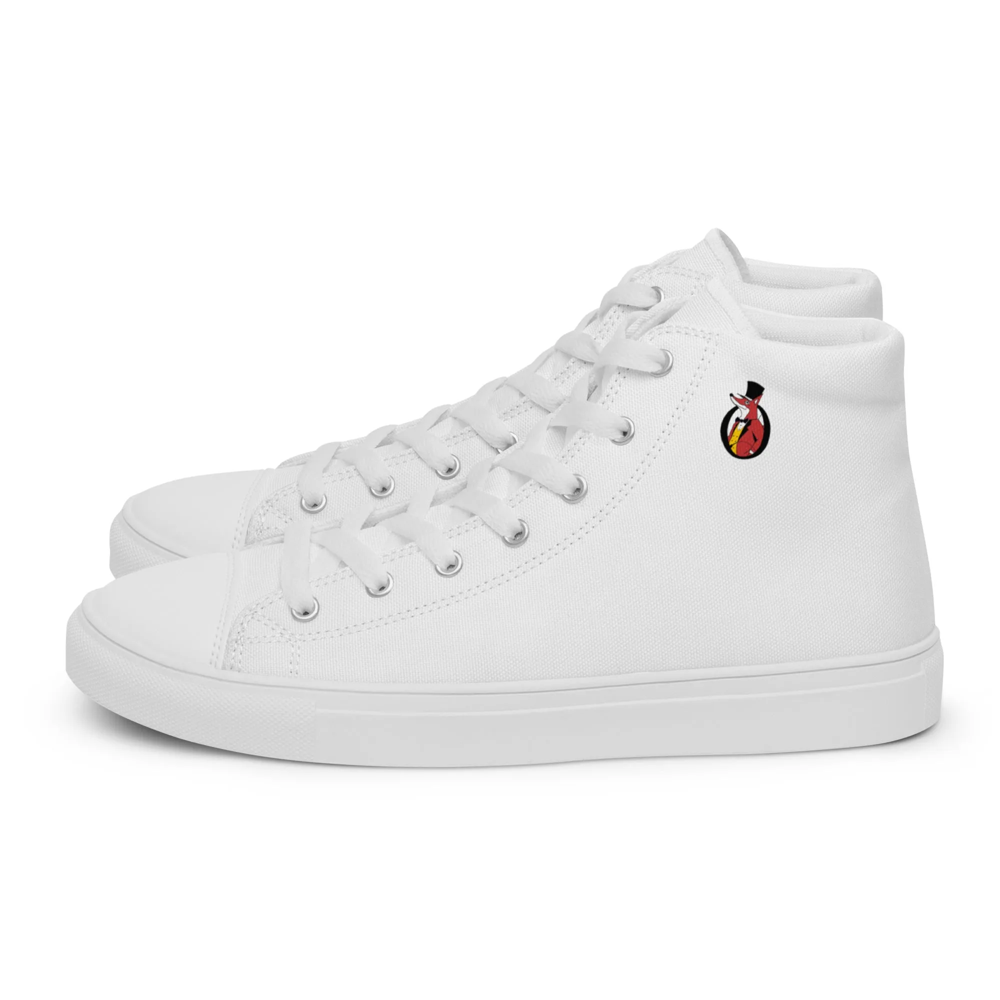 Snooty Fox Art Women’s High Top Canvas Shoes - Snooty Fox Art Logo