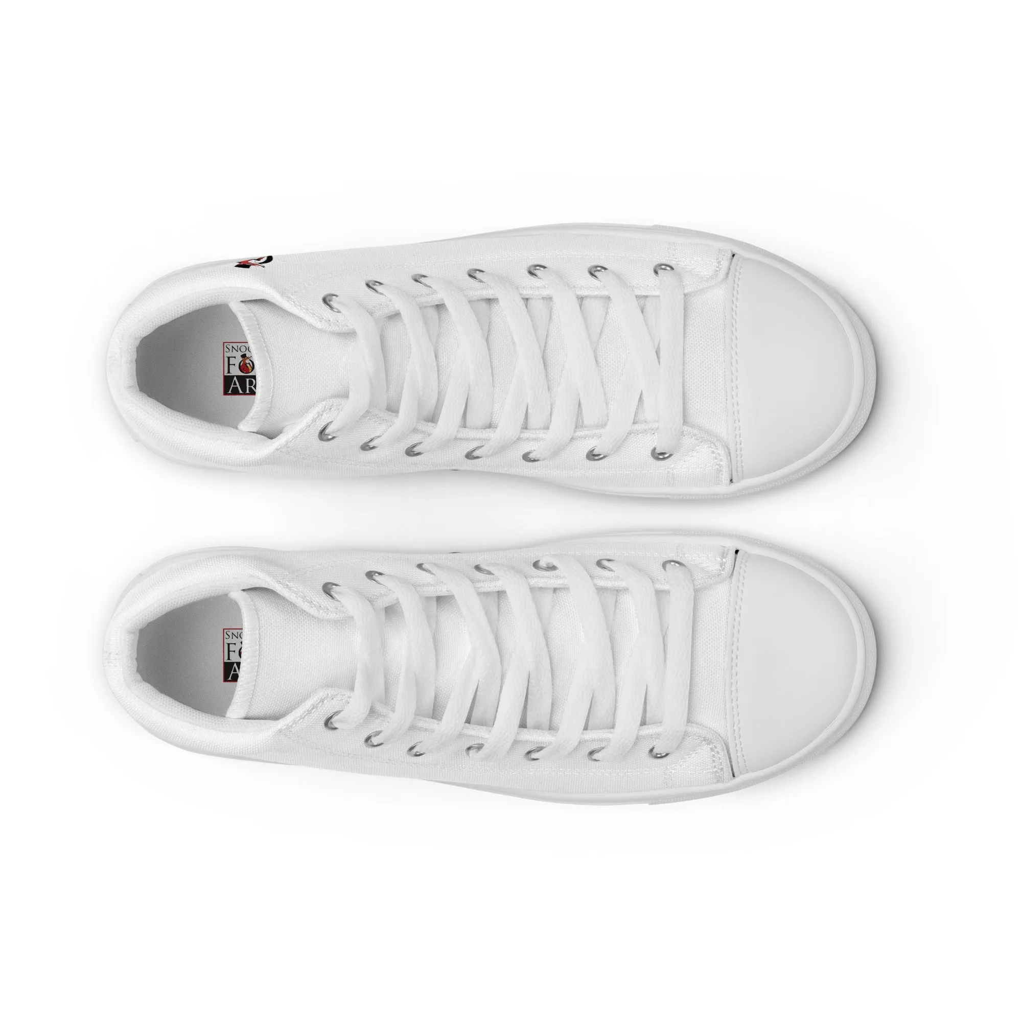 Snooty Fox Art Women’s High Top Canvas Shoes - Snooty Fox Art Logo