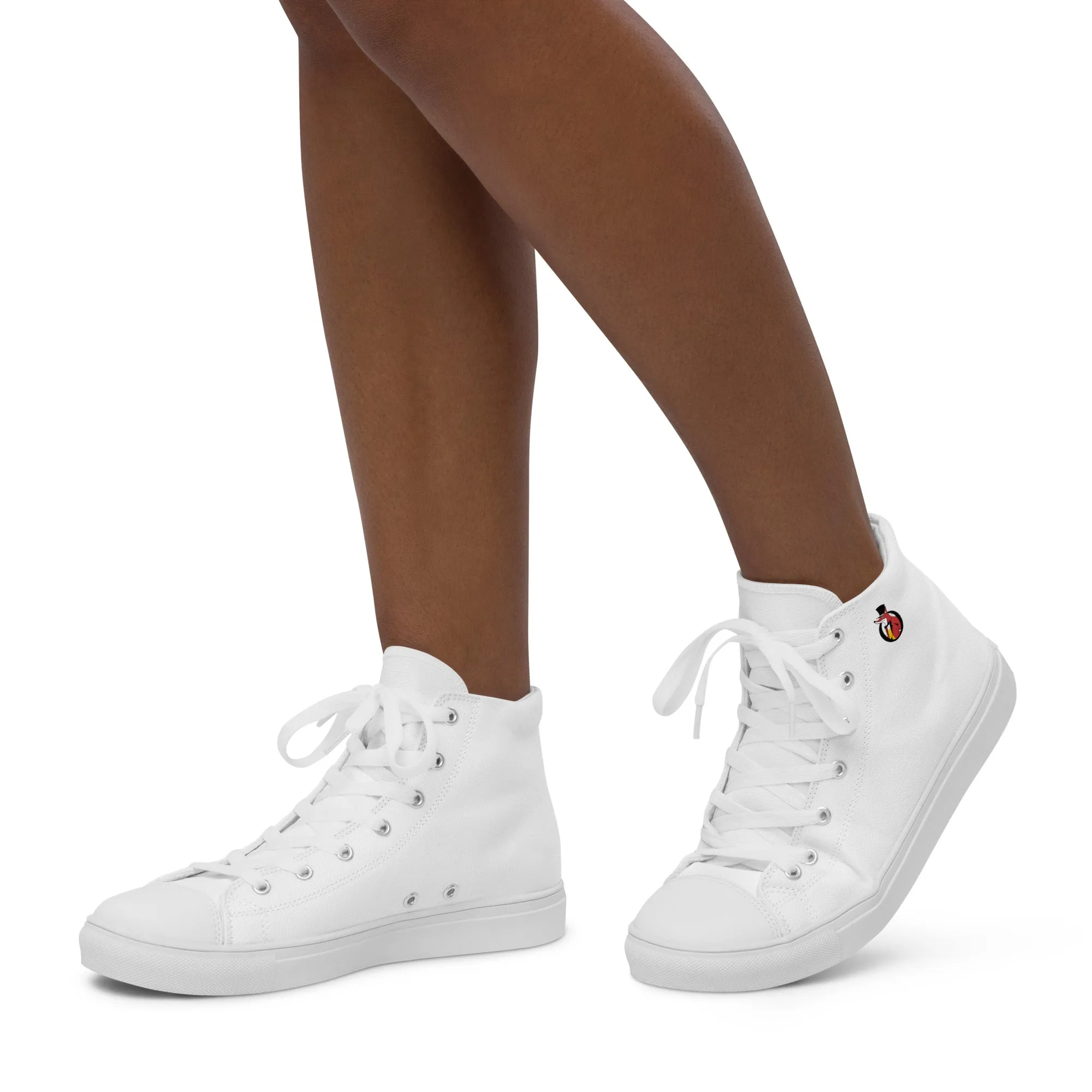 Snooty Fox Art Women’s High Top Canvas Shoes - Snooty Fox Art Logo