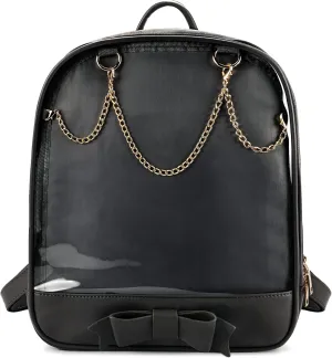 STEAMEDBUN Ita Bag Backpack Bowknot Kawaii Pin Display Backpack Bag with Insert