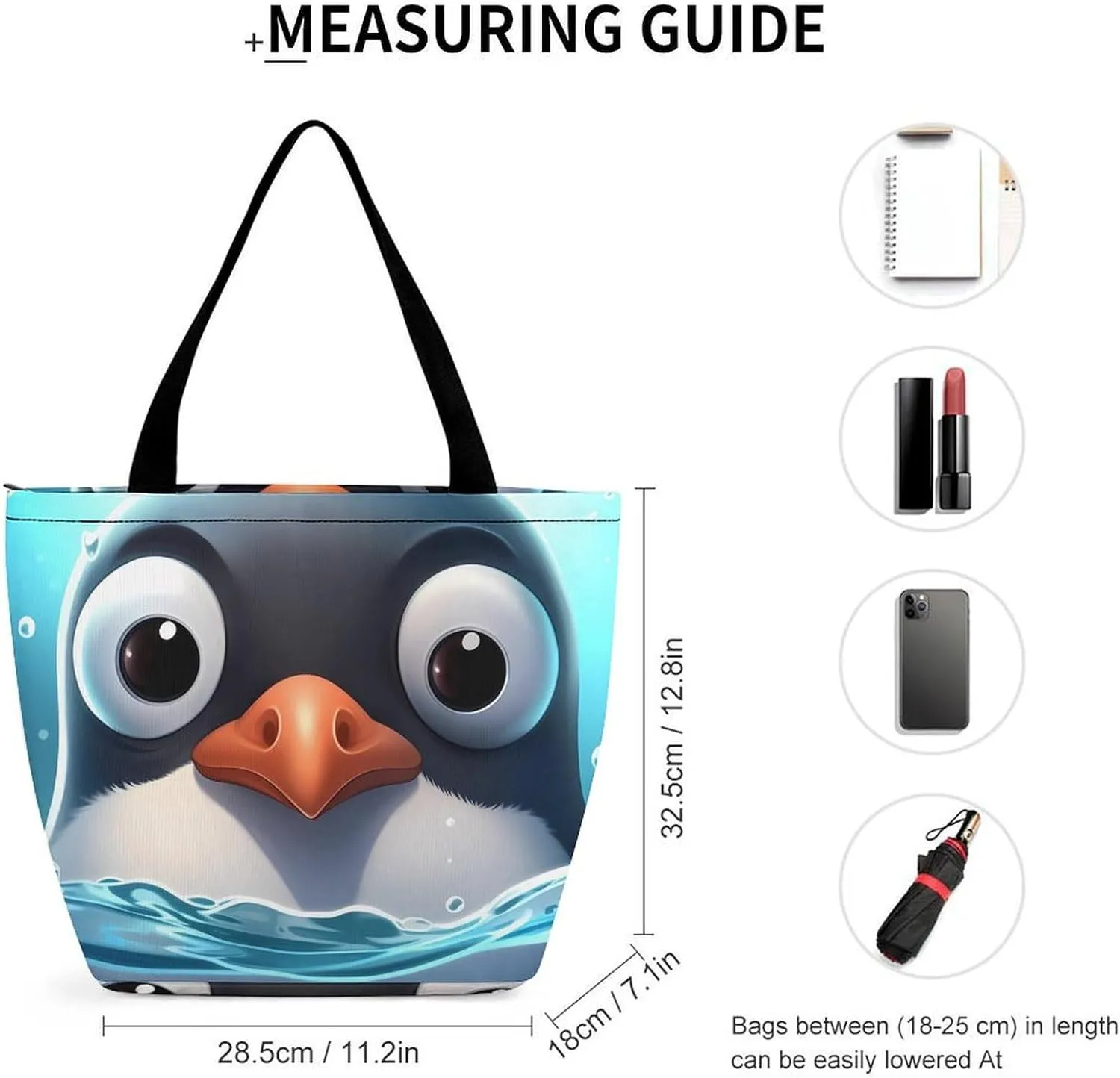 Tote Bag for Women Grocery Bag Cartoon Ladybug Foldable Shopping Bags Reusable Large Tote Bag