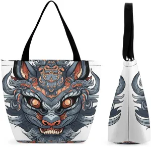 Tote Bag for Women Grocery Bag Cartoon Ladybug Foldable Shopping Bags Reusable Large Tote Bag