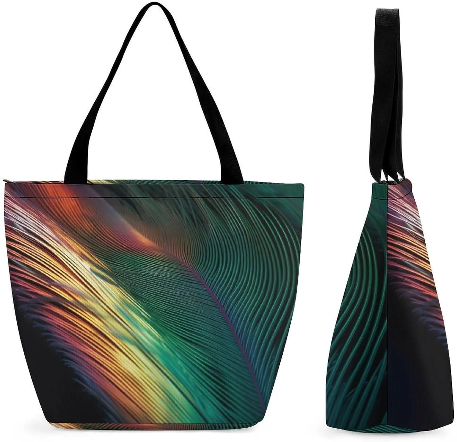 Tote Bag for Women Grocery Bag Mexican LlamCactus Foldable Shopping Bags Reusable Large Tote Bag