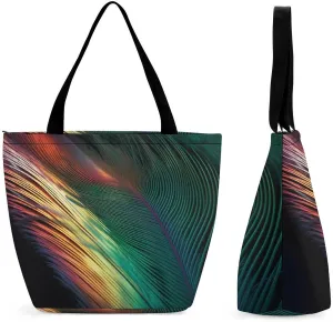 Tote Bag for Women Grocery Bag Mexican LlamCactus Foldable Shopping Bags Reusable Large Tote Bag