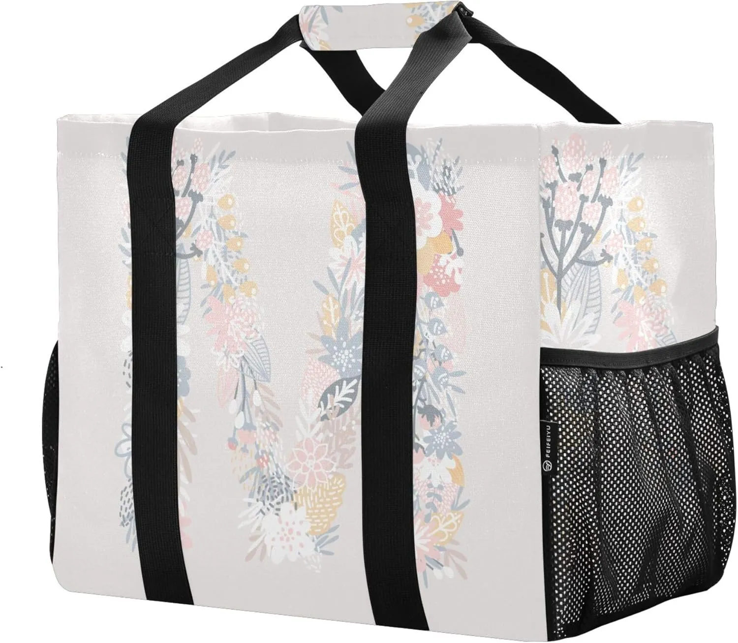 Utility Bag Collapsable Beach Tote With Compartments with Handles Carrying Bag