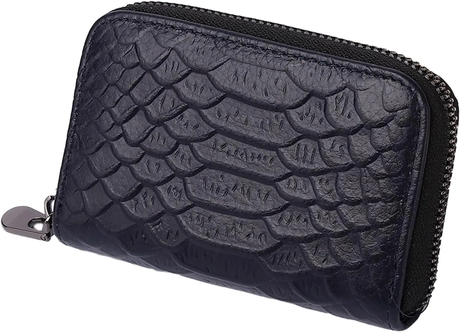 Wallets for Women Genuine Leather Credit Card Holder with RFID Blocking Large Capacity Wristlet Deep Purple