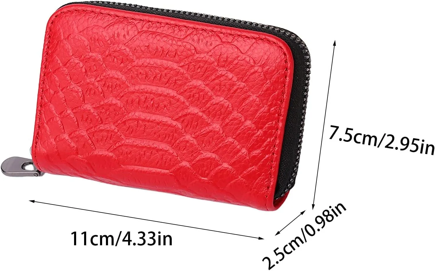 Wallets for Women Genuine Leather Credit Card Holder with RFID Blocking Large Capacity Wristlet Deep Purple