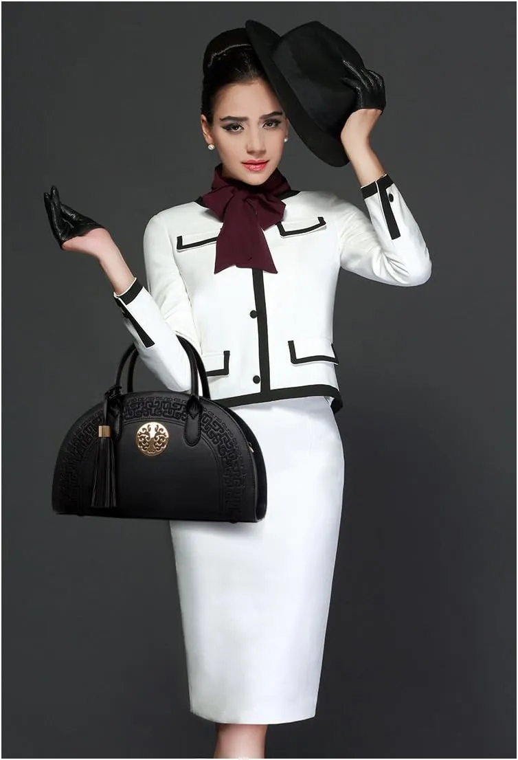 Women Embroidery Saddle Bag Purses National Style Crossbody Wallet Wrist Handbag Shell Messenger Bags (White)