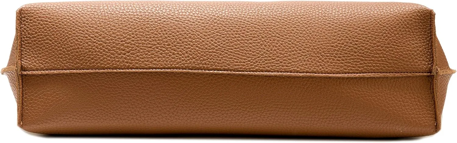 Women Tote Bags Top Handle Satchel Handbags PU Faux Leather Tote Bag with Tassel Shoulder Purse
