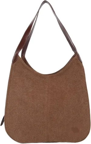 Women's Canvas Shoulder Tote Shopping Handbags Handbags Large Capacity Commuter Bags