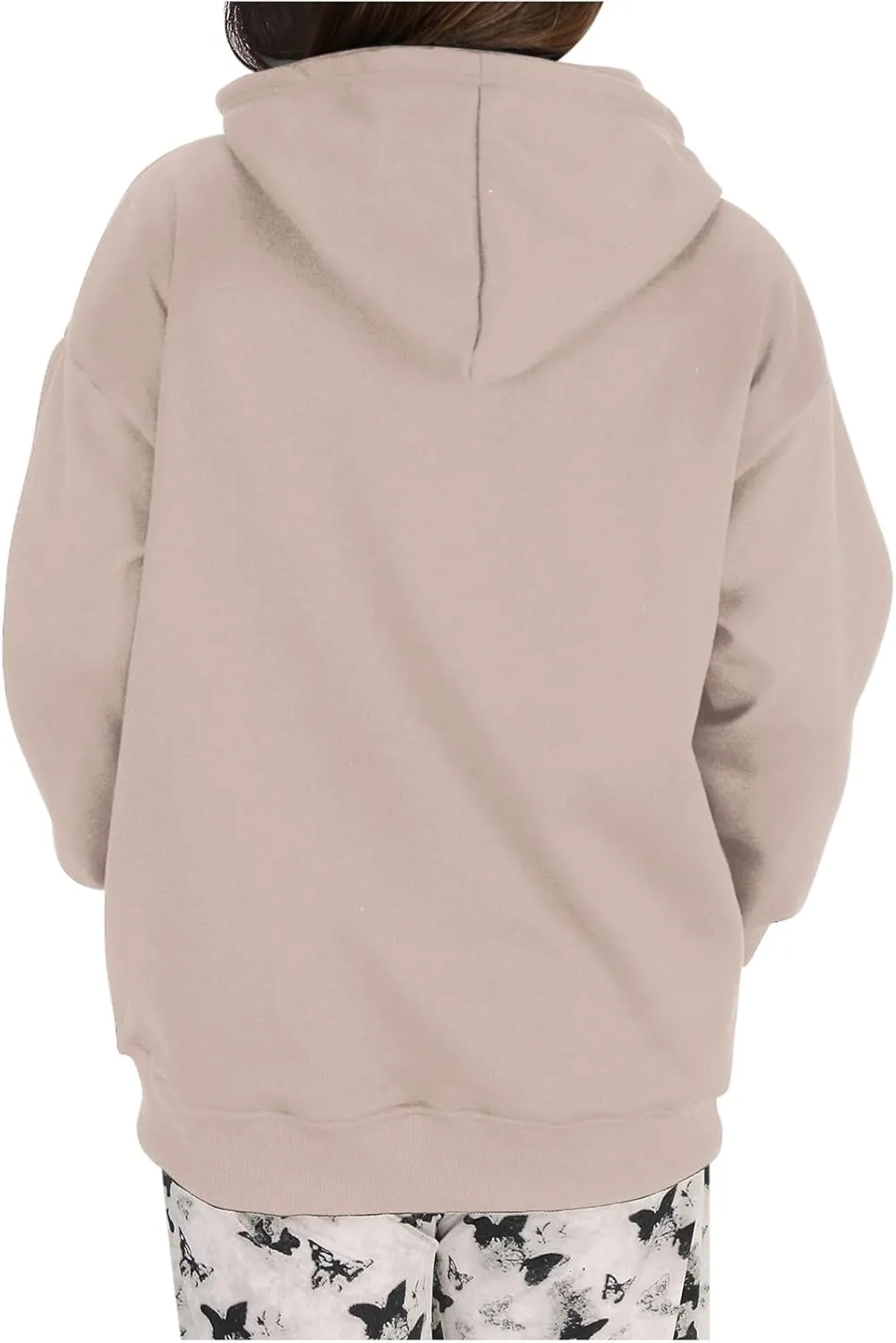 Womens Hoodies Oversized Sweatshirts Pullover Fleece Sweaters Long Sleeve With Pockets Winter Fall Outfits Y2k Clothes