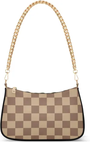 Womens Shoulder Bag Crossbody Purse Hobo Handbag for Ladies Gold Chain