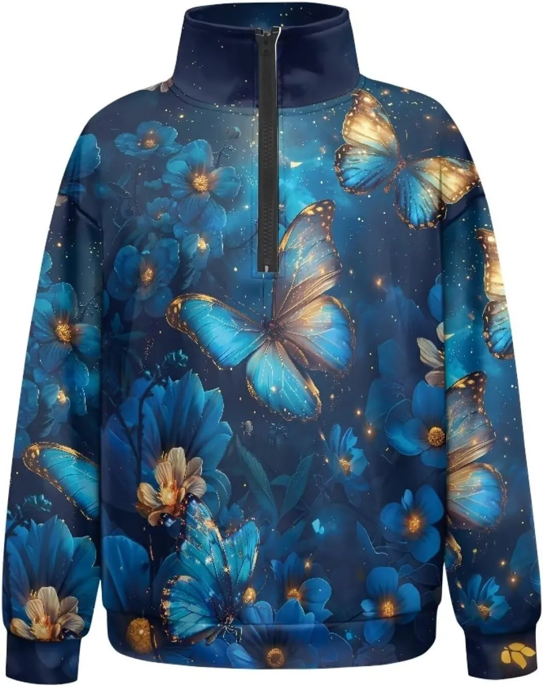 Ystardream Oversized Quarter Zip Sweatshirt Women Half Zip Hoodies S-3XL