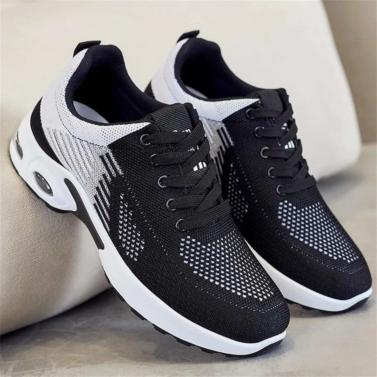 ZWRXW Running Shoes for Women Men Unisex Non-Slip Tennis Gym Workout Athletic Shoes Comfortable Lightweight Breathable Walking Sneakers Summer Fashion Sneaker Footwear